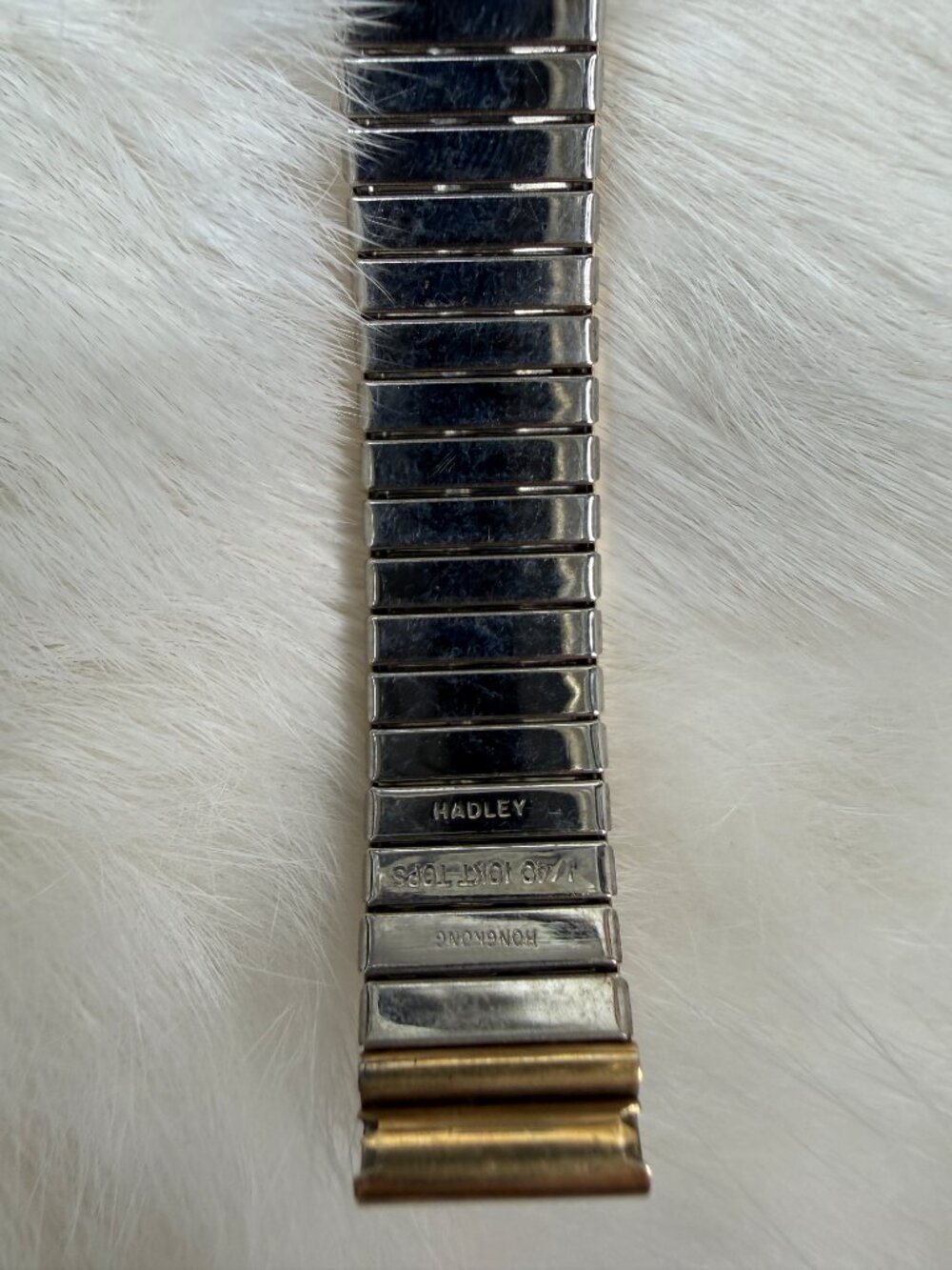 Vintage Hadley Hong Kong 1/40 10KT Tops Watch Band 5.75" X .75" - Picture 4 of 7